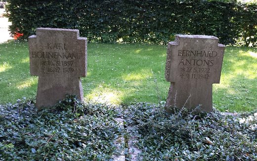 Ansicht der Kriegsgräberstätte Jade - Schweiburg, Ev.-  luth. Friedhof