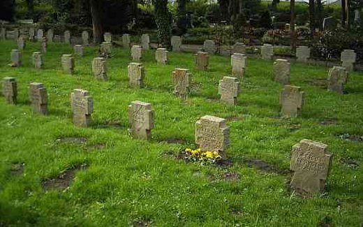 Ansicht der Kriegsgräberstätte Ahlen, Westfriedhof