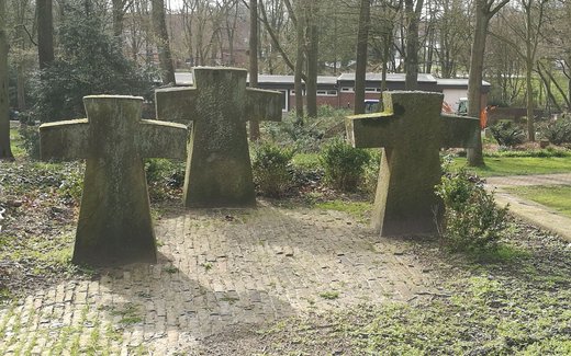 Ansicht der Kriegsgräberstätte Aumund