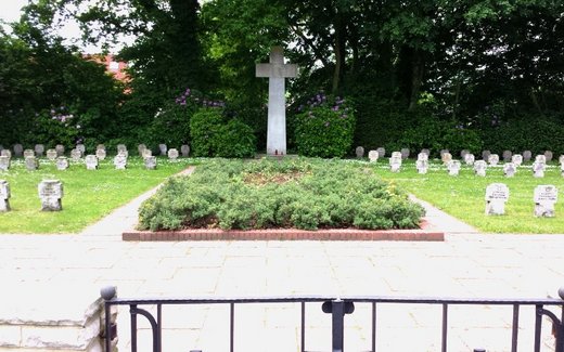 Ansicht der Kriegsgräberstätte Bad Zwischenahn, Neuer Ev.- luth. Friedhof