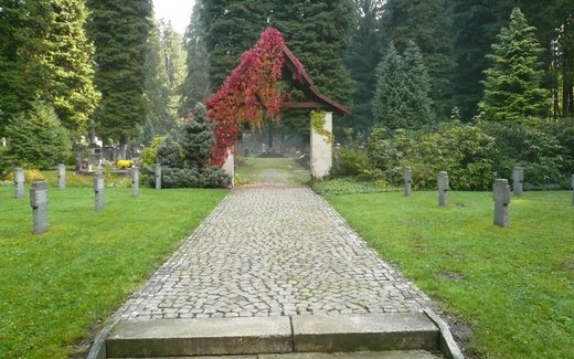 Ansicht der Kriegsgräberstätte Marienbad / Mariánské Lázně