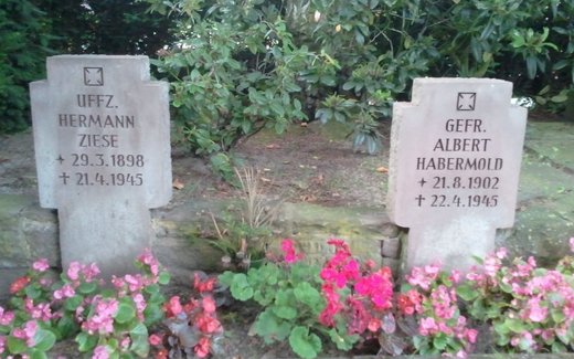 Ansicht der Kriegsgräberstätte Achim, Ev. - luth. Friedhof