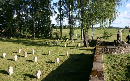 Ansicht der Kriegsgräberstätte Bebrene