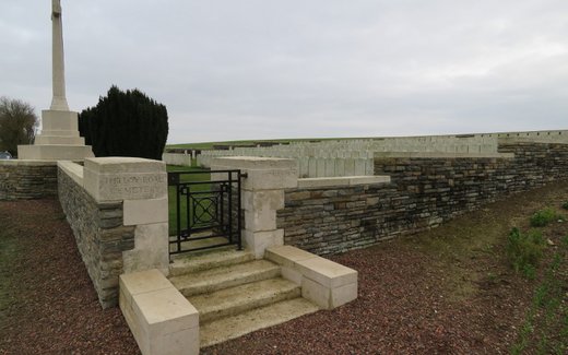 Ansicht der Kriegsgräberstätte Beaulencourt