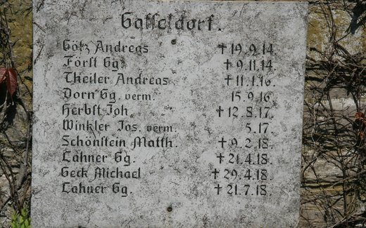 Ansicht der Kriegsgräberstätte Ebermannstadt