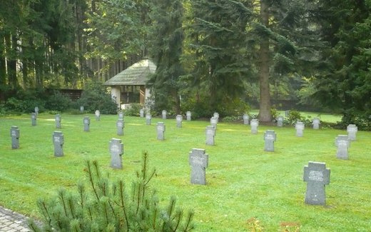 Ansicht der Kriegsgräberstätte Marienbad / Mariánské Lázně