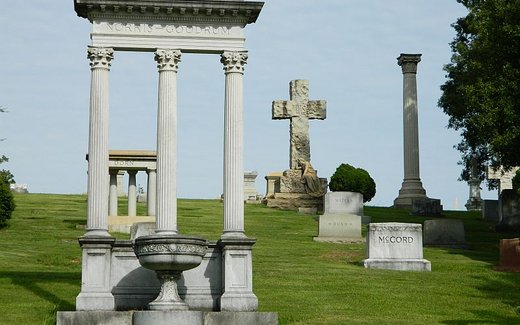 Ansicht der Kriegsgräberstätte Atlanta-Georgia