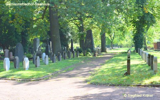 Ansicht der Kriegsgräberstätte Saarlouis-Garnisonsfriedhof