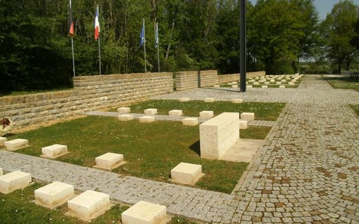 Ansicht der Kriegsgräberstätte Andilly