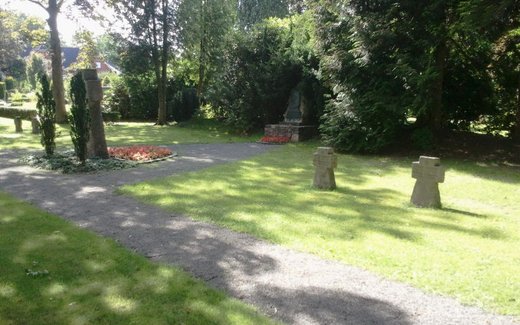 Ansicht der Kriegsgräberstätte Achim - Baden, Ev. - luth. Friedhof