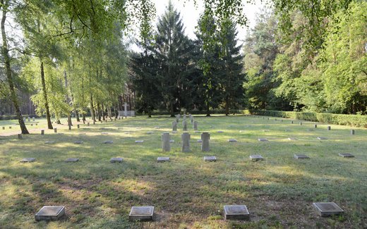 Ansicht der Kriegsgräberstätte Saalow