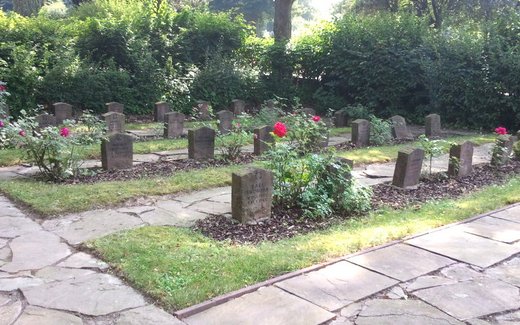 Ansicht der Kriegsgräberstätte Bad Nenndorf - Stadtfriedhof, Kriegsgräberstätte