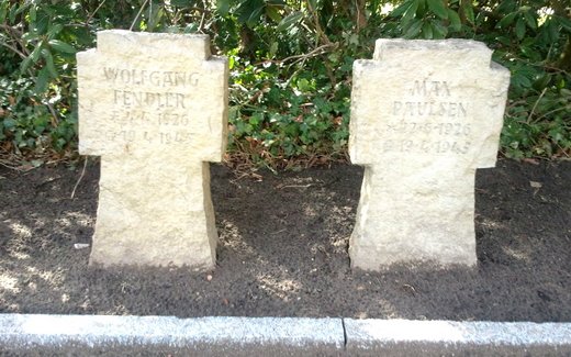 Ansicht der Kriegsgräberstätte Ganderkesee, Alter Ev.- luth. Friedhof