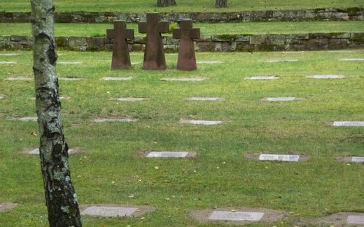 Ansicht der Kriegsgräberstätte Halbe