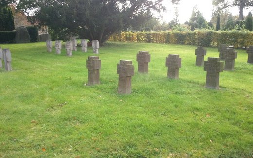 Ansicht der Kriegsgräberstätte Belm, Ev.- luth. Friedhof