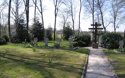 Ansicht der Kriegsgräberstätte Aurich - Tannenhausen, Kriegsgräberstätte