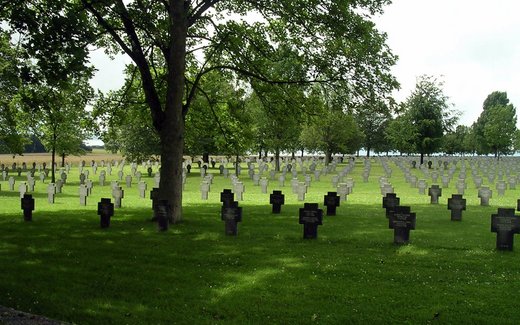 Ansicht der Kriegsgräberstätte Maissemy