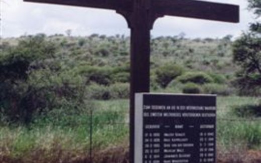 Ansicht der Kriegsgräberstätte Jan Kempdorp