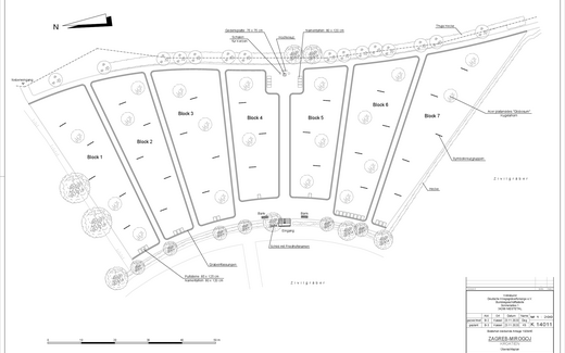 Ansicht der Kriegsgräberstätte Zagreb-Mirogoj