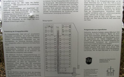 Ansicht der Kriegsgräberstätte Bensheim - Soldatenfriedhof