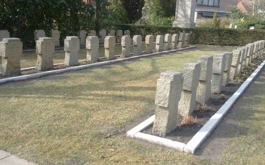 Ansicht der Kriegsgräberstätte Ganderkesee, Alter Ev.- luth. Friedhof