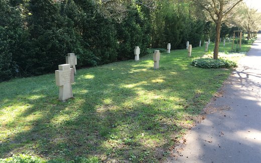 Ansicht der Kriegsgräberstätte Magdeburg, Westfrdh.