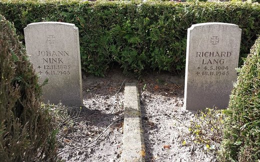 Ansicht der Kriegsgräberstätte Aurich - Middels, Ev.- luth. Friedhof