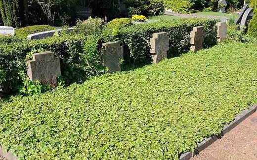 Ansicht der Kriegsgräberstätte Oberhausen-Königshardt-Evangelischer Friedhof