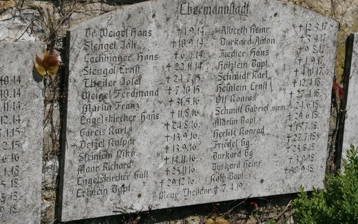 Ansicht der Kriegsgräberstätte Ebermannstadt