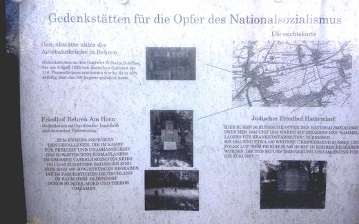 Ansicht der Kriegsgräberstätte Auetal - Rehren, Kriegsgräberstätte  Am Horn