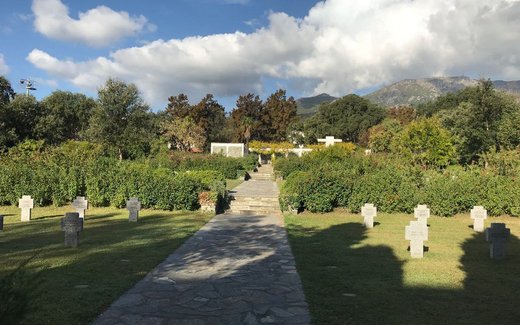 Ansicht der Kriegsgräberstätte Bastia