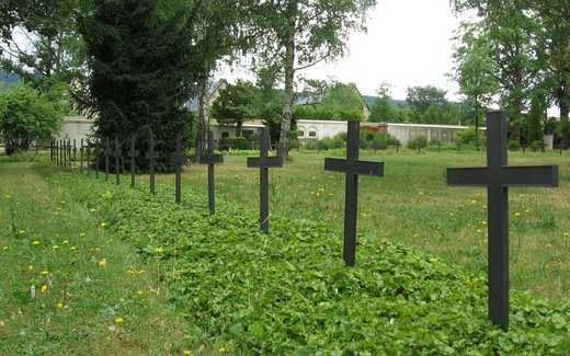 Ansicht der Kriegsgräberstätte Saalfeld/Saale, Hauptfriedhof