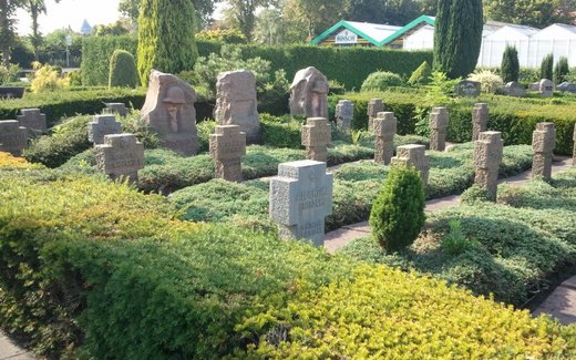 Ansicht der Kriegsgräberstätte Bad Bentheim, Ev.- ref. Friedhof