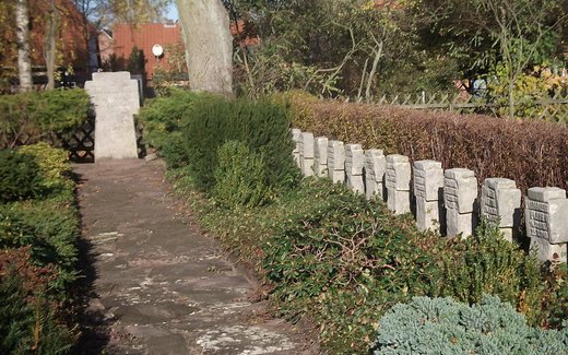 Ansicht der Kriegsgräberstätte Bad Bodenteich, Ev.- luth. Friedhof