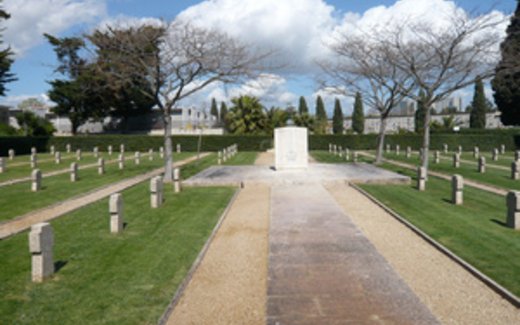 Ansicht der Kriegsgräberstätte Cagliari