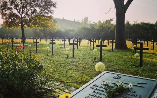 Ansicht der Kriegsgräberstätte Balatonkenese