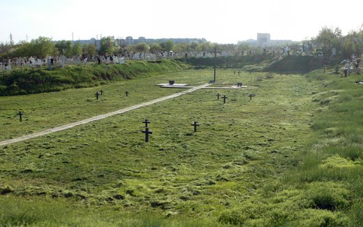 Ansicht der Kriegsgräberstätte Astrachan-Station