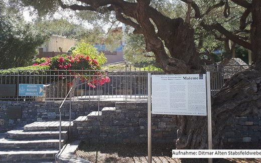 Ansicht der Kriegsgräberstätte Maleme