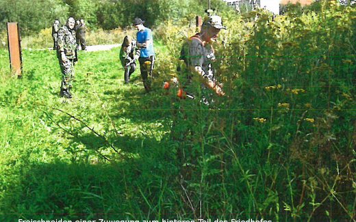 Ansicht der Kriegsgräberstätte Ebenrode