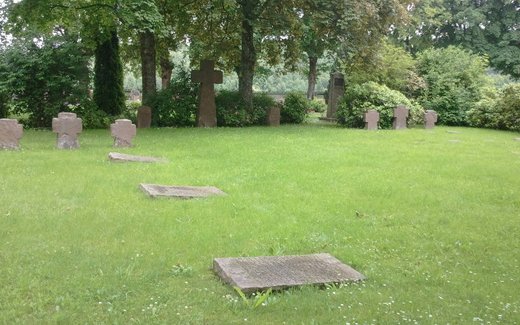 Ansicht der Kriegsgräberstätte Altenau, Ev.- luth. Gemeindefriedhof