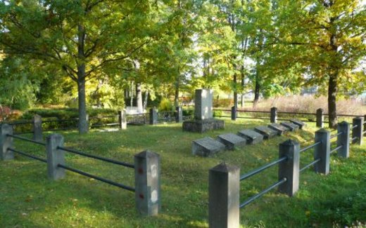 Ansicht der Kriegsgräberstätte Valka (1. WK)