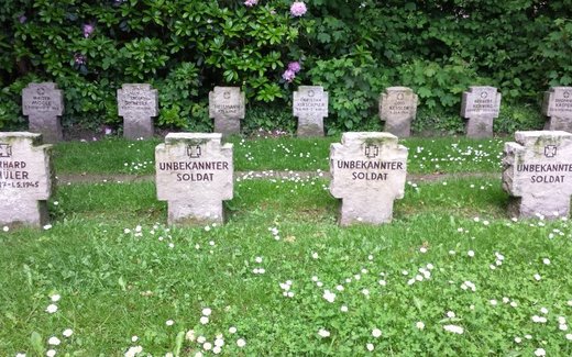 Ansicht der Kriegsgräberstätte Bad Zwischenahn, Neuer Ev.- luth. Friedhof