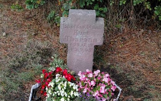 Ansicht der Kriegsgräberstätte Baltrum, Inselfriedhof