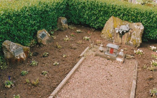 Ansicht der Kriegsgräberstätte Amorbach