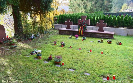 Ansicht der Kriegsgräberstätte Beckingen, Zivilfdh.