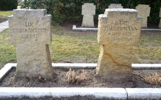Ansicht der Kriegsgräberstätte Ganderkesee, Alter Ev.- luth. Friedhof