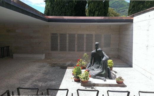 Ansicht der Kriegsgräberstätte Cassino