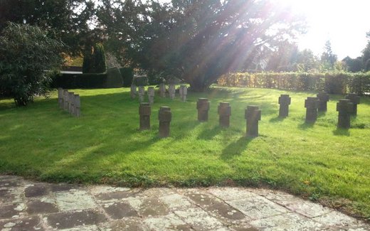 Ansicht der Kriegsgräberstätte Belm, Ev.- luth. Friedhof