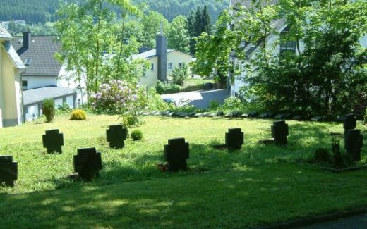 Ansicht der Kriegsgräberstätte Bad Berleburg-Gemeindefriedhof