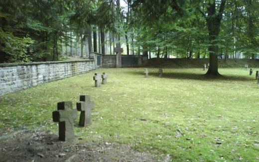 Ansicht der Kriegsgräberstätte Beiershausen"Pfaffenwald", Waldfriedhof
